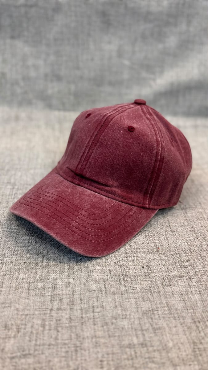 Gorra lisa, bordo
